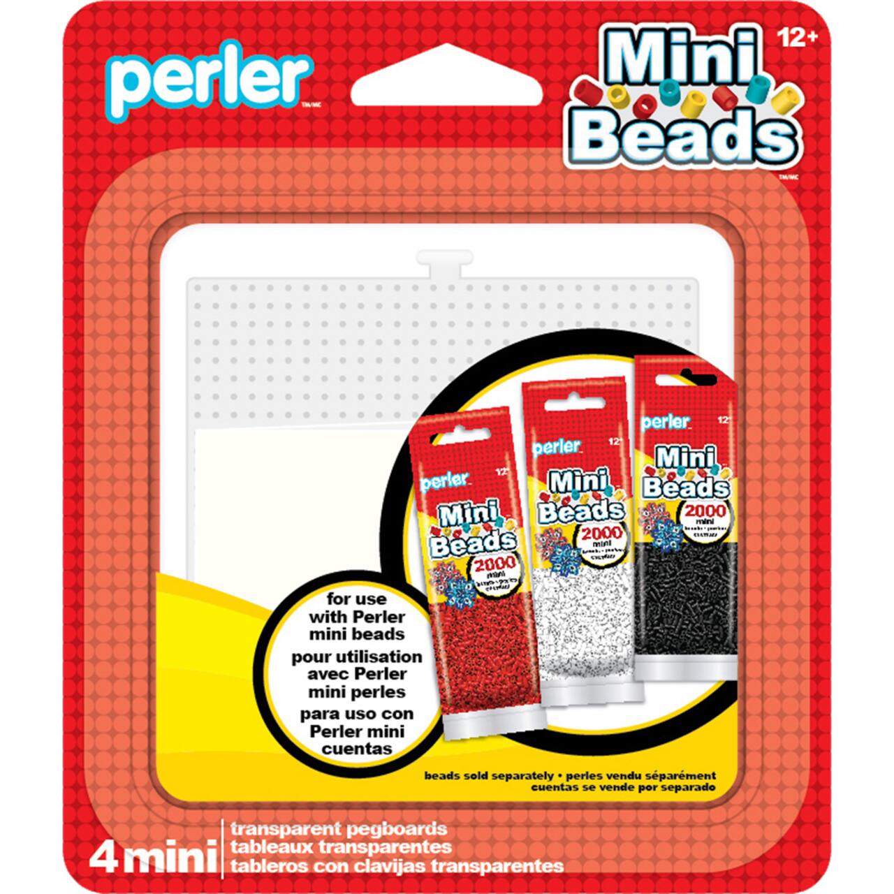 Perler™ Mini Bead Pegboards, 4ct.